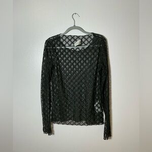 Elegant Black Lace Top